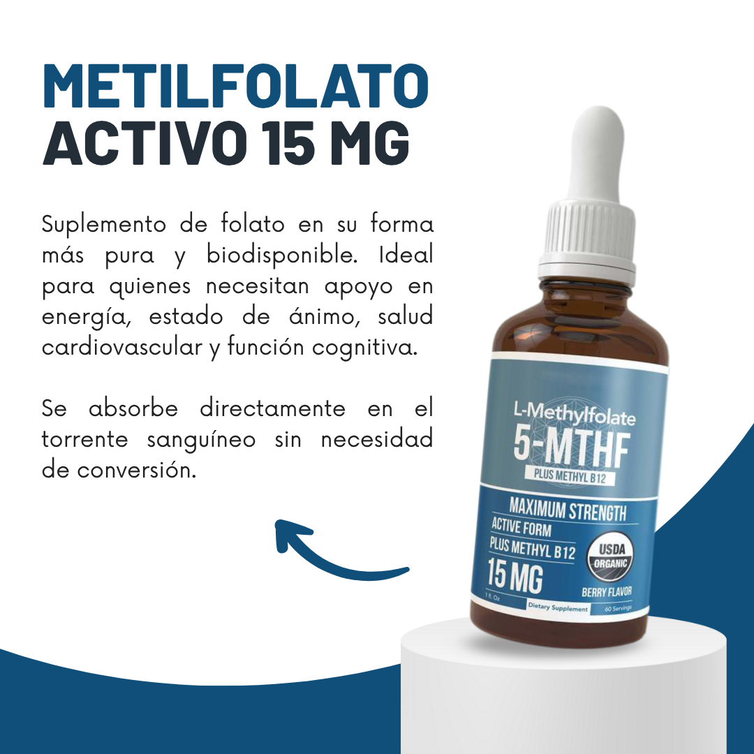 METILFOLATO 5-MTHF ENERGÍA Y MENTE CLARA